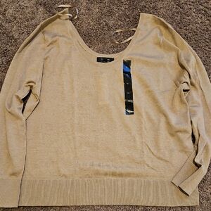 100% Merino Wool Beige Sweater